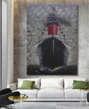 Titanic Ship Boat Ocean Liner 3D Wall Art Mixed Media