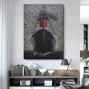 Titanic Ship Boat Ocean Liner 3D Wall Art Mixed Media