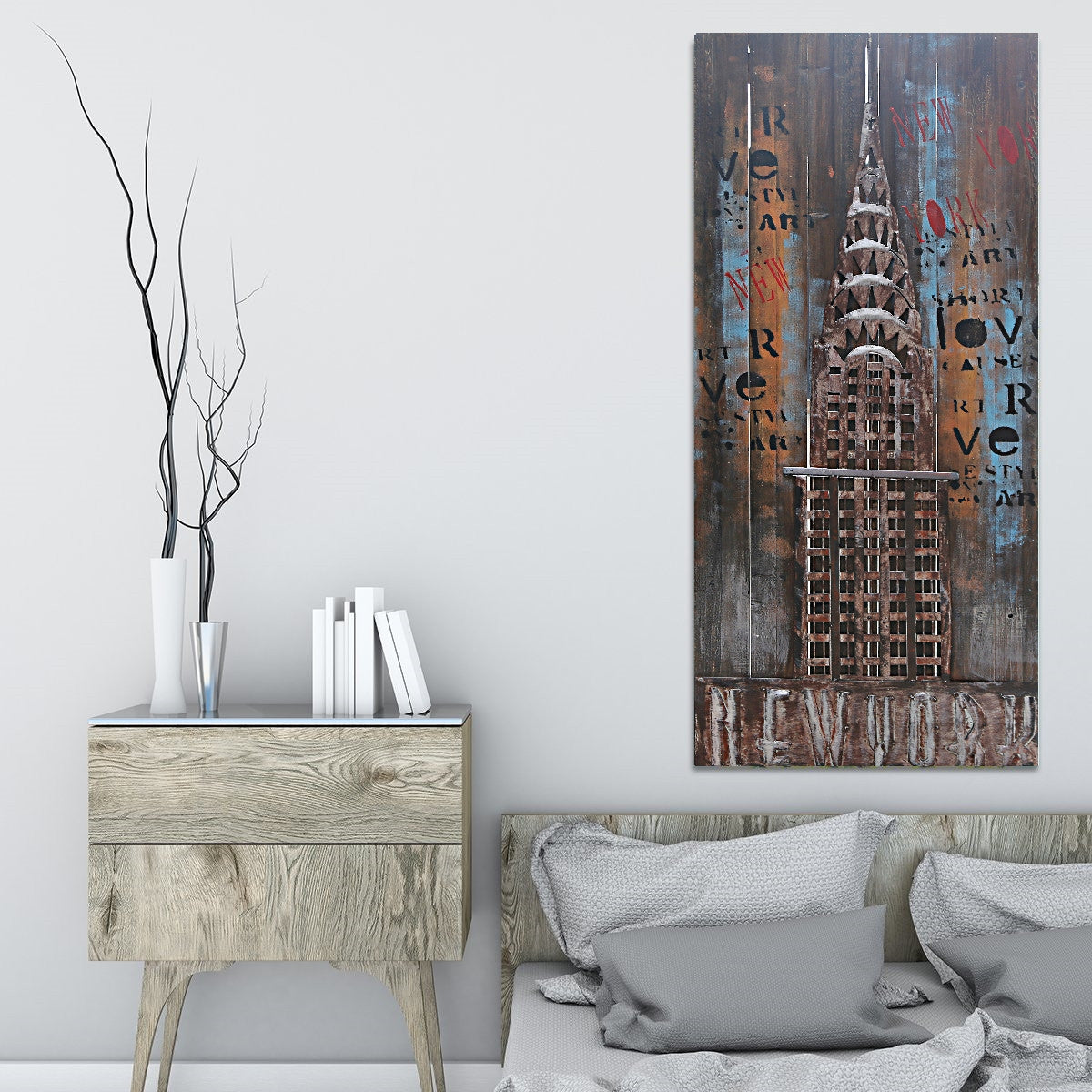 Chrysler Building NYC New York Skyline 3D Metal Wall Art