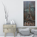Eiffel Tower Paris 3D Wall Art Metal & Wood Mixed Media