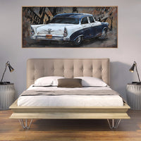 1950's Caddy 3D Wall Art Metal Cutout