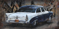 1950's Caddy 3D Wall Art Metal Cutout