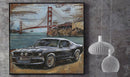 Drag Racing Car 3D Wall Painting Metal Artwork