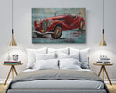32x40 Red Rolls Royce Convertible Oil 3D Painting