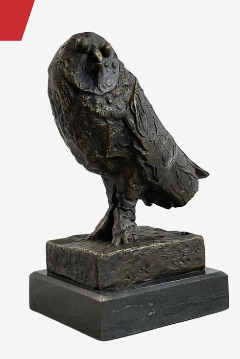 OWL by Pablo Picasso Bronze Sculpture 9" x 8"