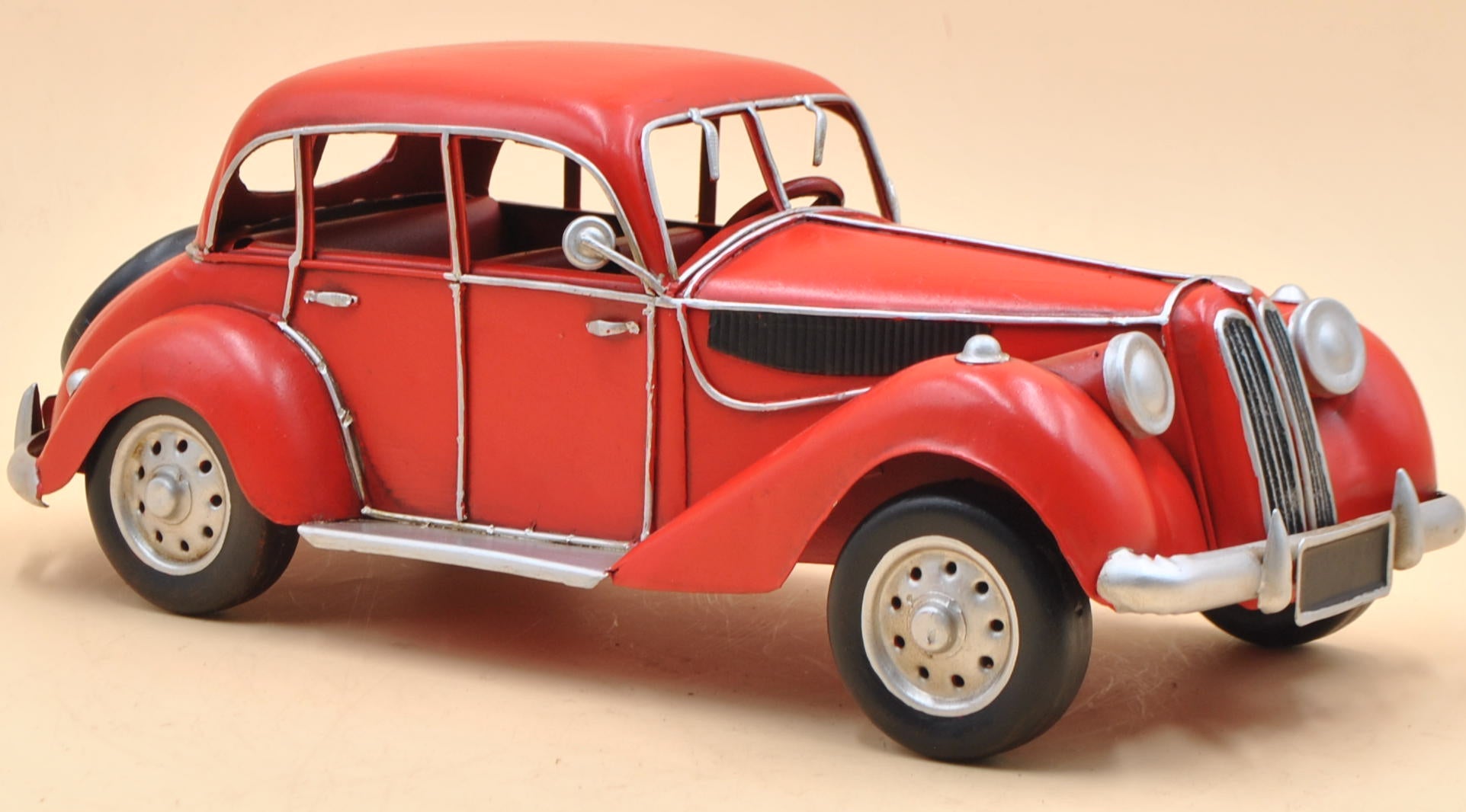 Red Silver BMW 328 Roadster Classic Model Car Die Cast