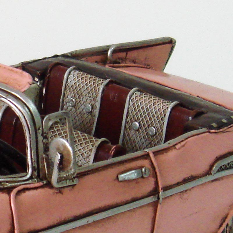 Vintage Pink 1957 Chevrolet Bel Air Nomad Die Cast Model Car