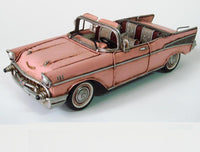 Vintage Pink 1957 Chevrolet Bel Air Nomad Die Cast Model Car