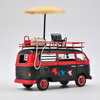 Jayland Black & Red VW Volkswagen Bus 1/24 Diecast Microbus