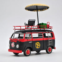 Jayland Black & Red VW Volkswagen Bus 1/24 Diecast Microbus