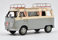 Vw Circa 1966 Tin Model 1.18 Scale Camper Van with Pen Holder