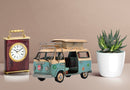 JAYLAND LARGE SCALE TIN PLATE TWO TONE BUS WITH SURF BOARDS HOME OFFICE BAR DECO
