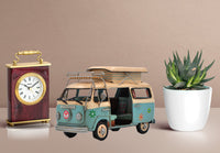 JAYLAND LARGE SCALE TIN PLATE TWO TONE BUS WITH SURF BOARDS HOME OFFICE BAR DECO