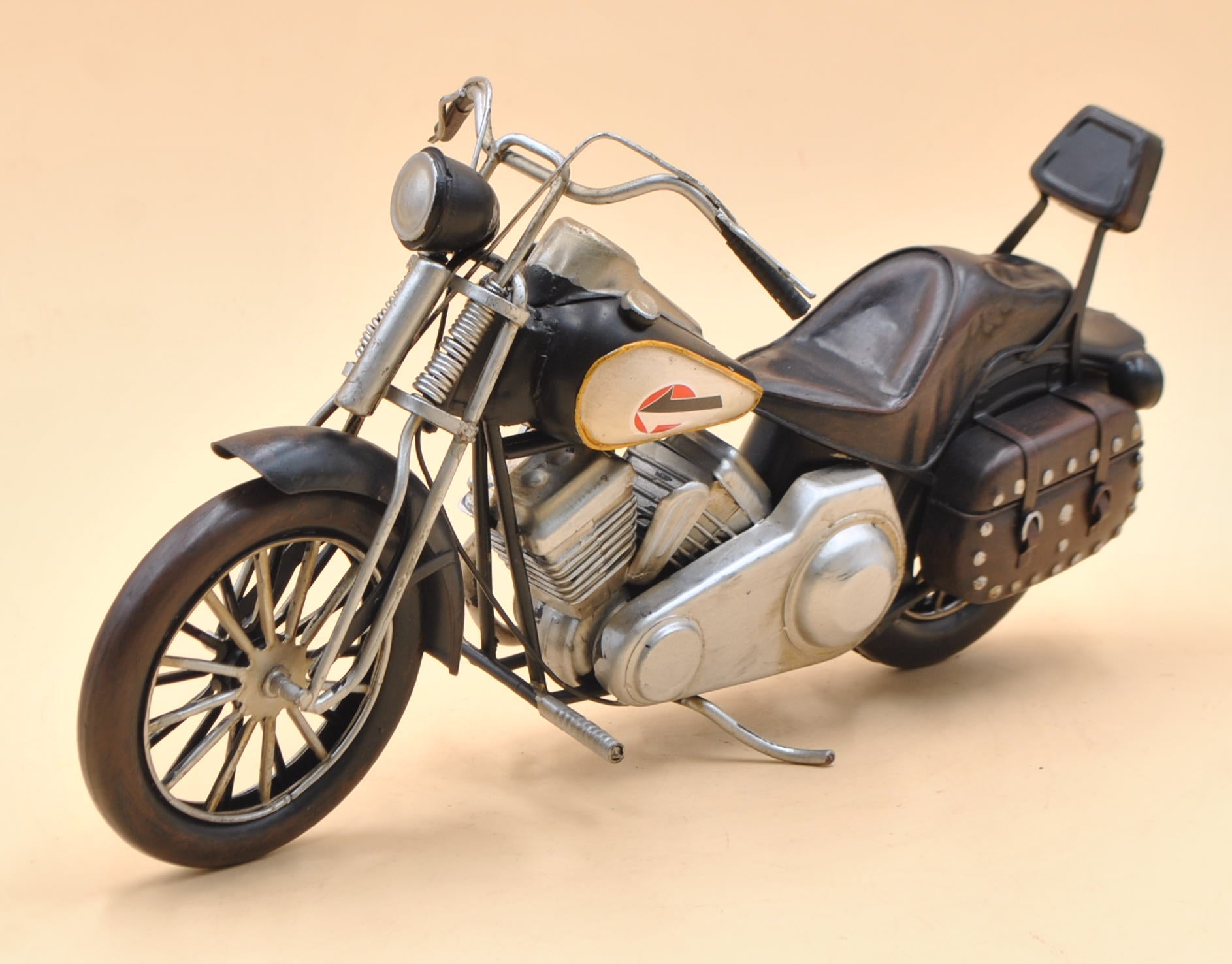 Vintage Black Indian Motorcycle for Bikers