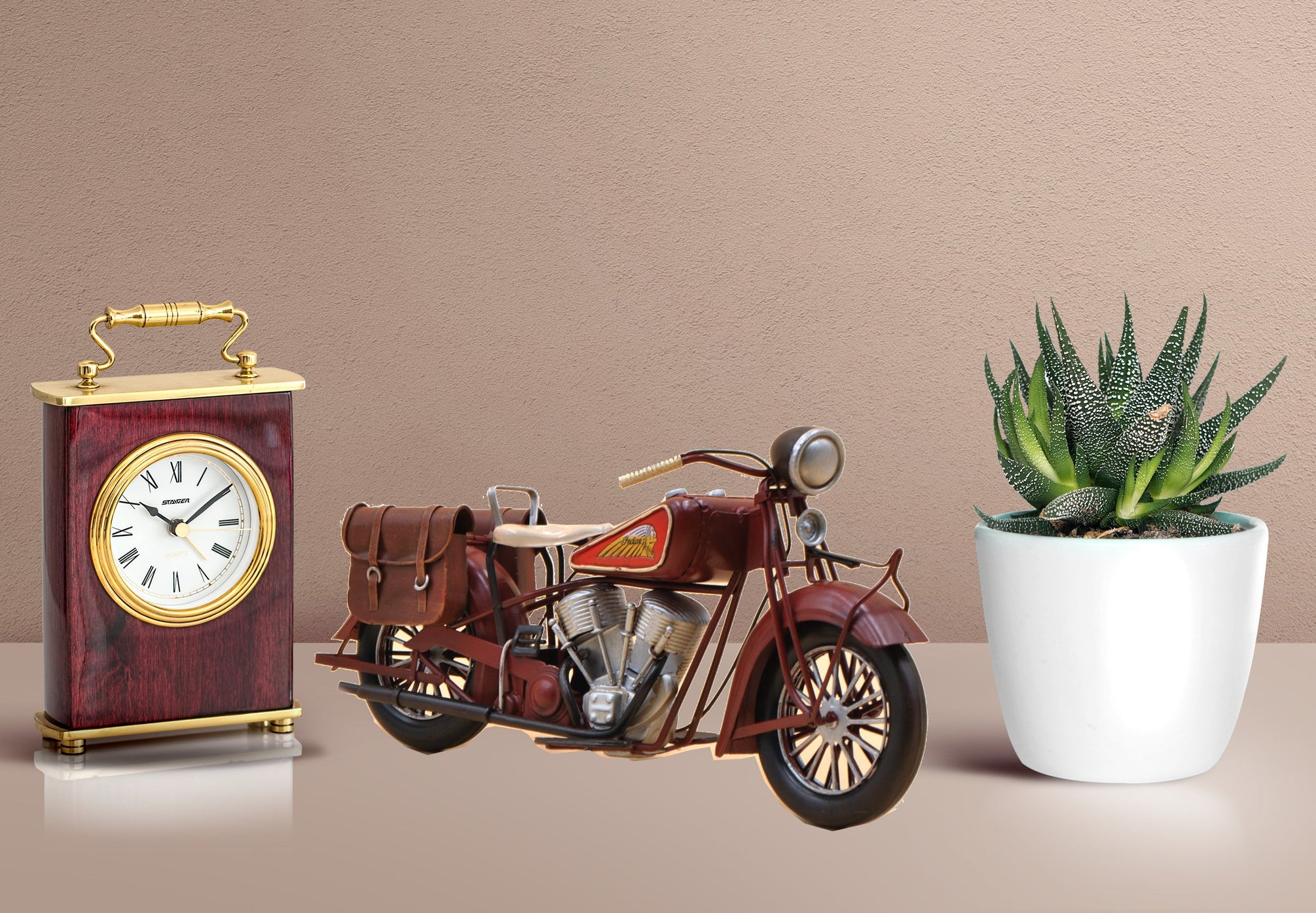Indian Motorcycle 1:8 Tinplate Antique Style Metal Model