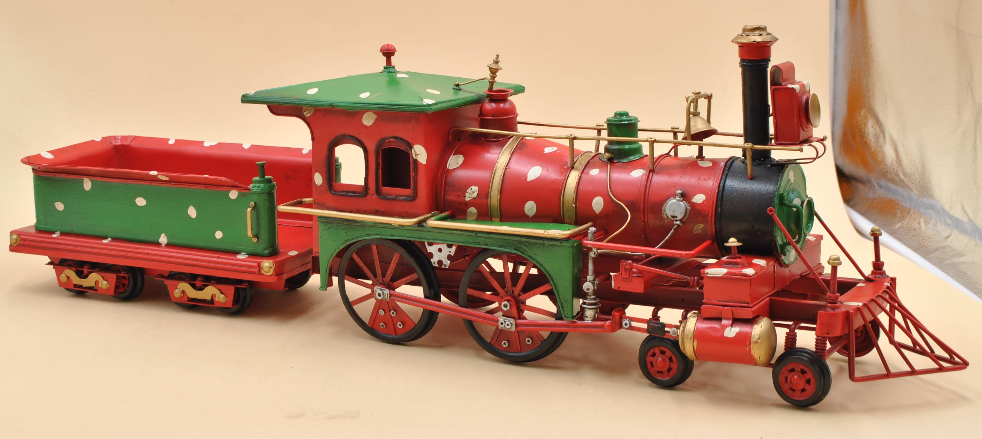 Antique Reproduction Tin Model Train - 1906 Steam Trains