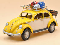 1934 Yellow VW Beetle Classic 1:12 Scale Model Car