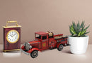 Metal Vintage Fire Truck Model Ornaments Retro Crafts
