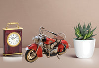 Red Harley Davidson Indian Motorcycle Model - Metal