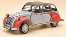 Grey and Red Medium Scale Tinplate 1952 Citroen Car