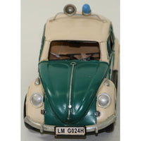 VW Volkswagen Beetle Police Car Tinplate Collectibles 1/12 Scale