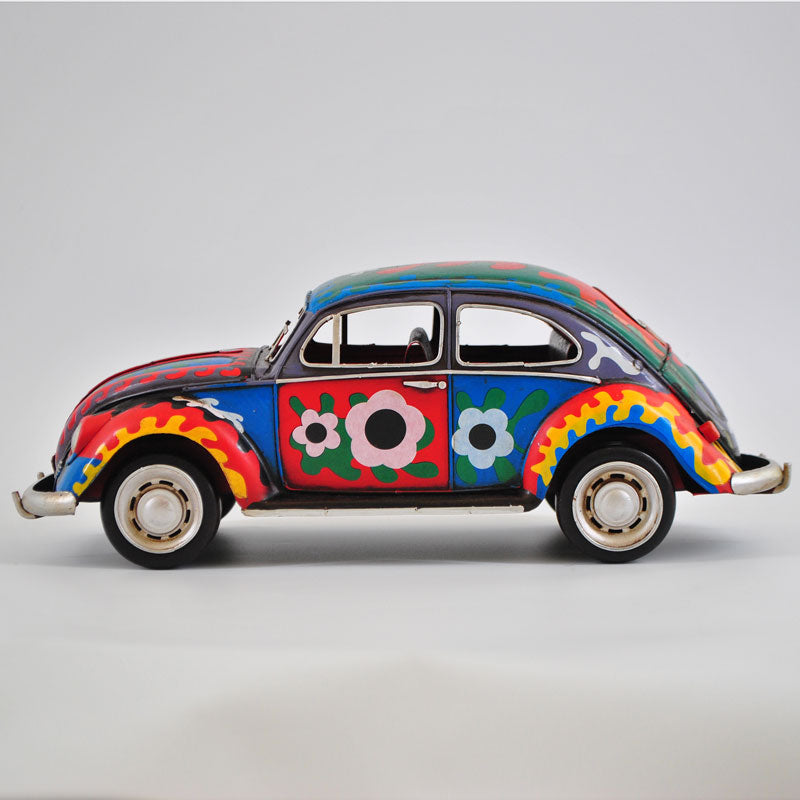 1934 Colorful VW Beetle 1:12 Scale Model Automobile