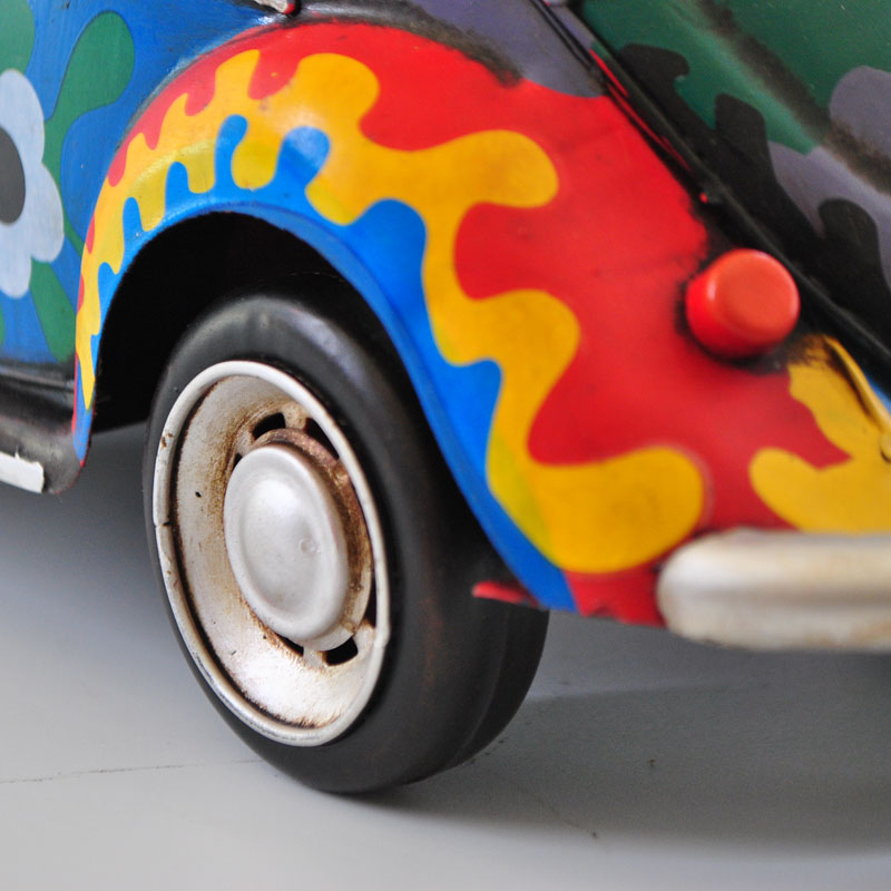 1934 Colorful VW Beetle 1:12 Scale Model Automobile