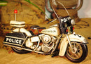 Police Motorcycle Collectible Artwork Sculpture