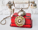 Antique Reproduction Red German Rotary Dial Phone