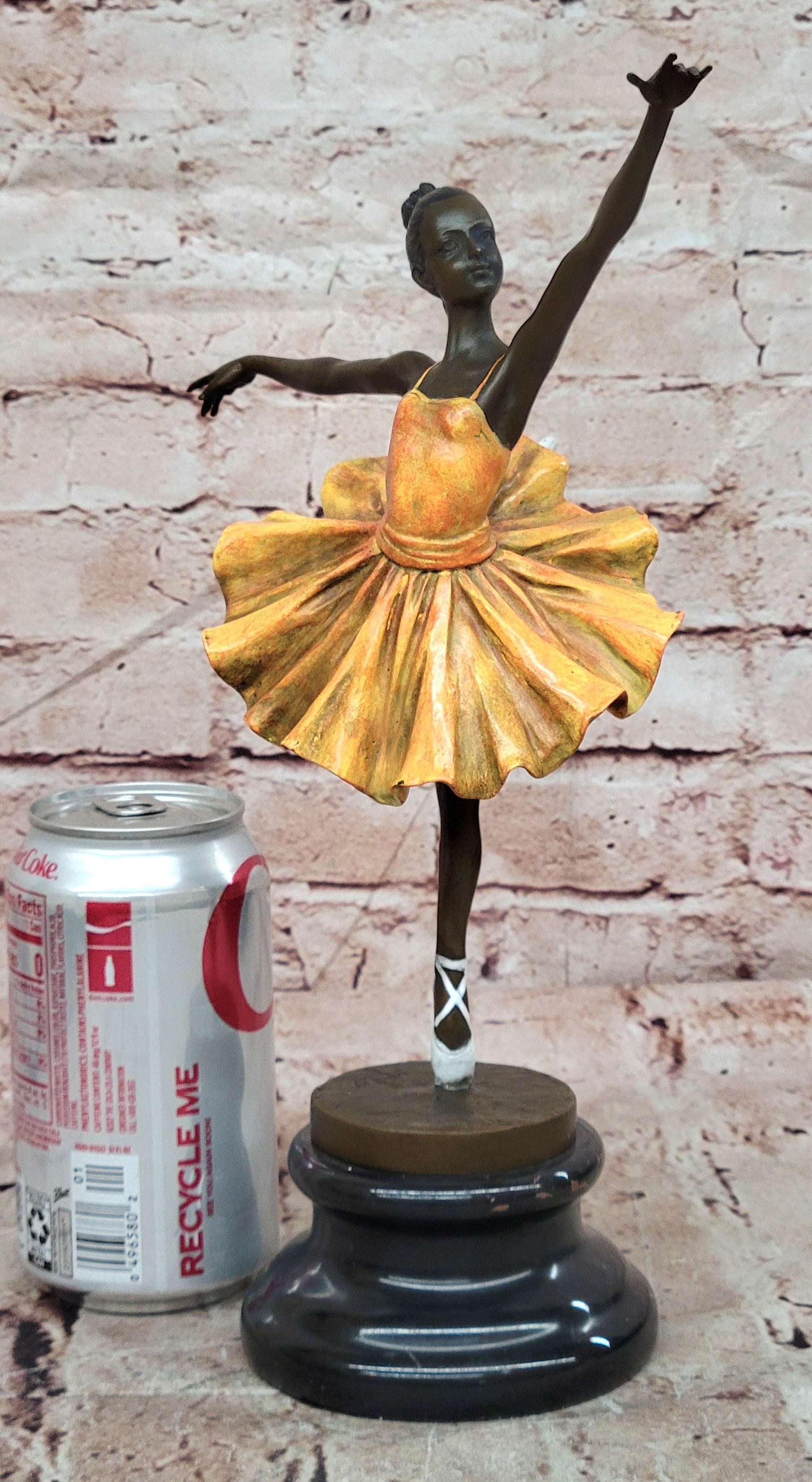 Bronze Sculpture Figure of a Dancer Contemporary Ballerina Sculpture Signed Milo