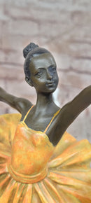 Bronze Sculpture Figure of a Dancer Contemporary Ballerina Sculpture Signed Milo