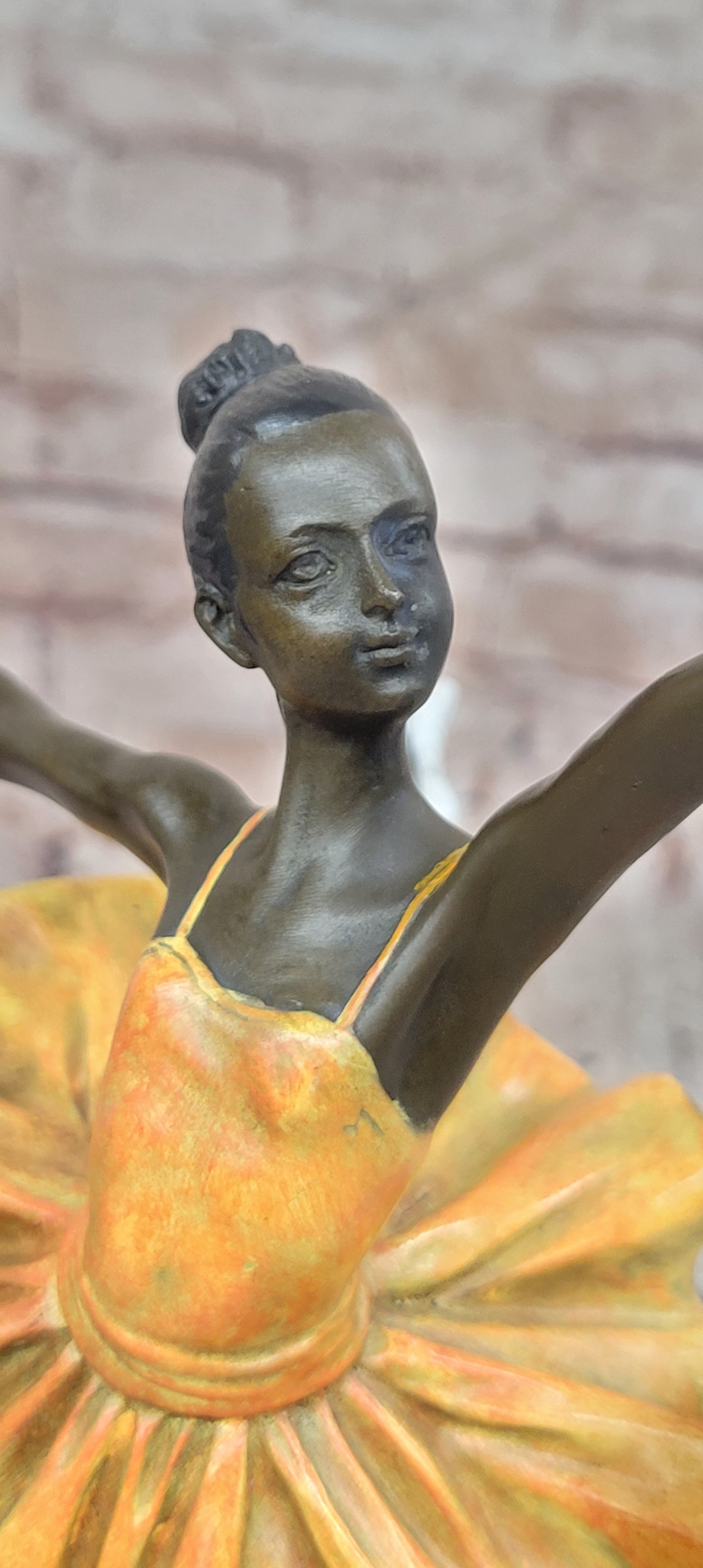 Bronze Sculpture Figure of a Dancer Contemporary Ballerina Sculpture Signed Milo
