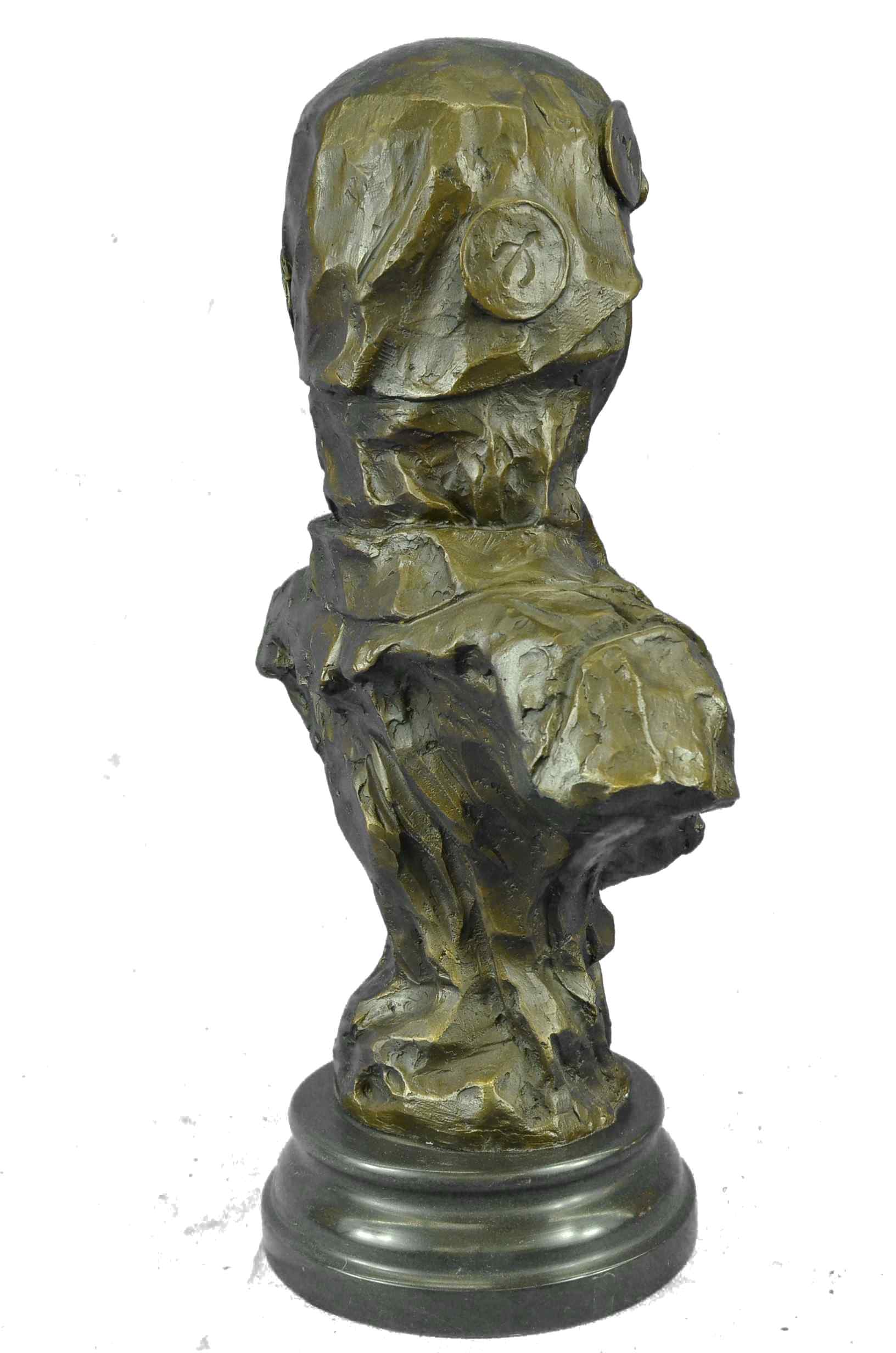 Bronze Bust of Biblical Delilah by Emmanuel Villanis 18" x 9"