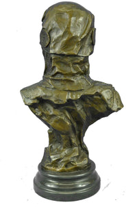 Bronze Bust of Biblical Delilah by Emmanuel Villanis 18" x 9"