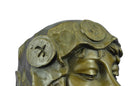 Bronze Bust of Biblical Delilah by Emmanuel Villanis 18" x 9"