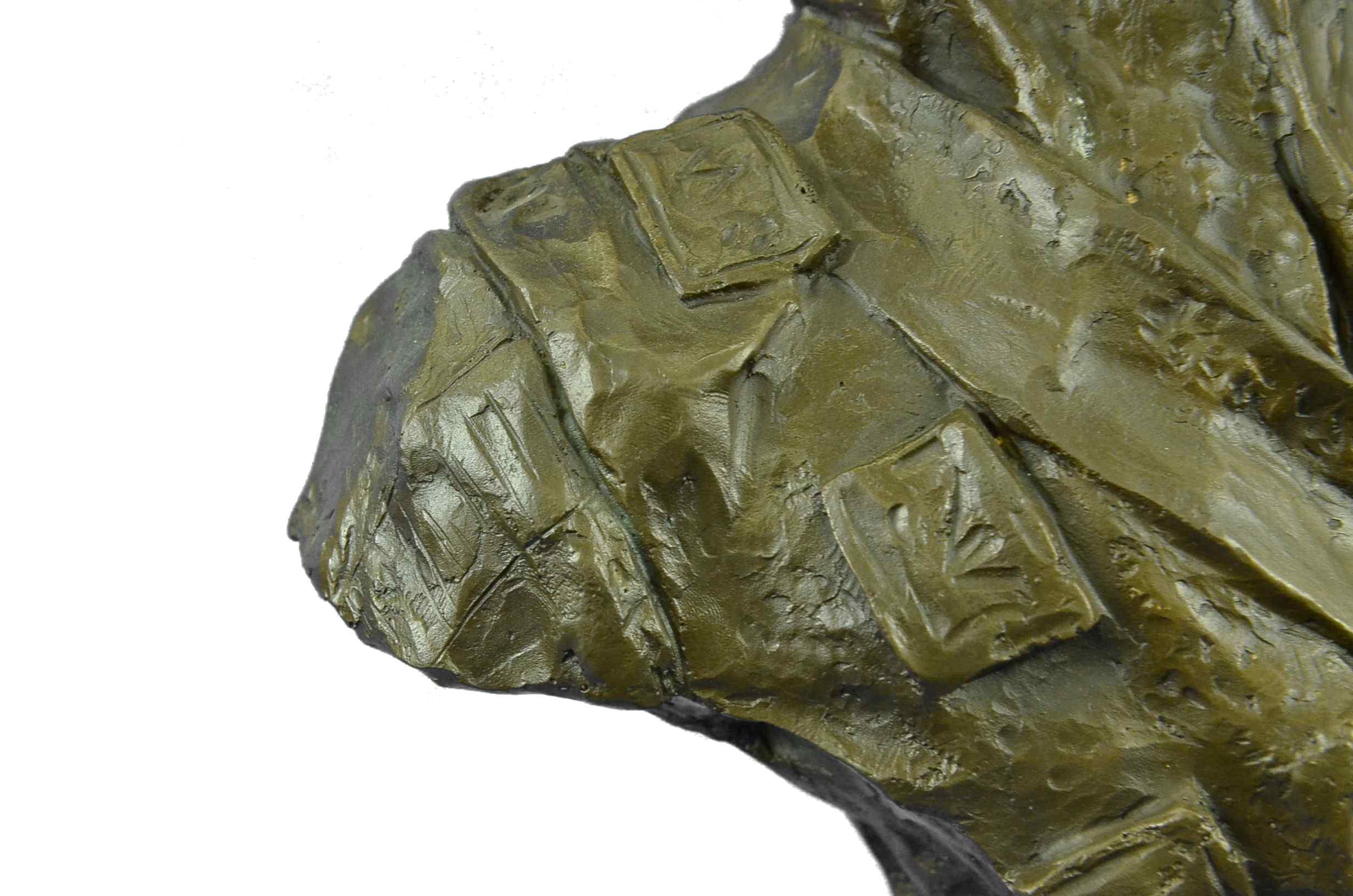 Bronze Bust of Biblical Delilah by Emmanuel Villanis 18" x 9"