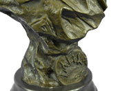 Bronze Bust of Biblical Delilah by Emmanuel Villanis 18" x 9"