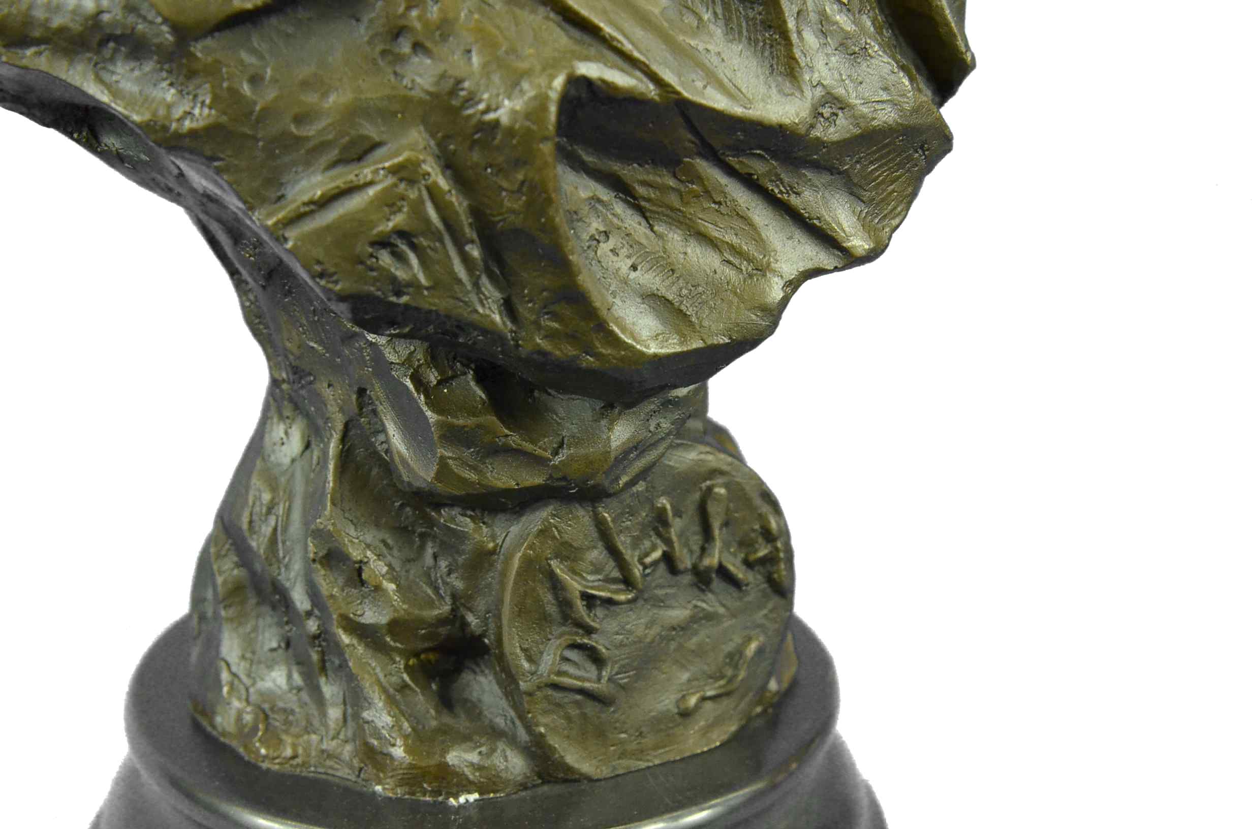 Bronze Bust of Biblical Delilah by Emmanuel Villanis 18" x 9"