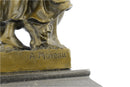 Two Sisters Bronze Metal Sculpture on Marble Base Moreau