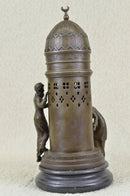 Peeping Ali Vintage Style Bronze Franz Bergman Vienna Bronze Arab Man Nude Art 15" x 6"