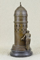 Peeping Ali Vintage Style Bronze Franz Bergman Vienna Bronze Arab Man Nude Art 15" x 6"