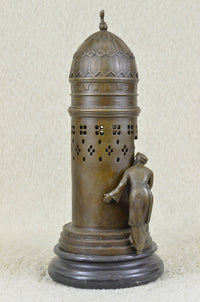 Peeping Ali Vintage Style Bronze Franz Bergman Vienna Bronze Arab Man Nude Art 15" x 6"