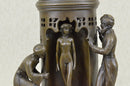 Peeping Ali Vintage Style Bronze Franz Bergman Vienna Bronze Arab Man Nude Art 15" x 6"