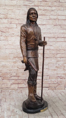 Apache Chief Cochise Bronze Sculpture on Marble Base