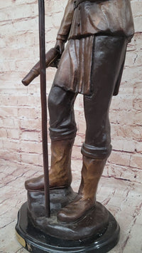 Apache Chief Cochise Bronze Sculpture on Marble Base
