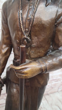 Apache Chief Cochise Bronze Sculpture on Marble Base