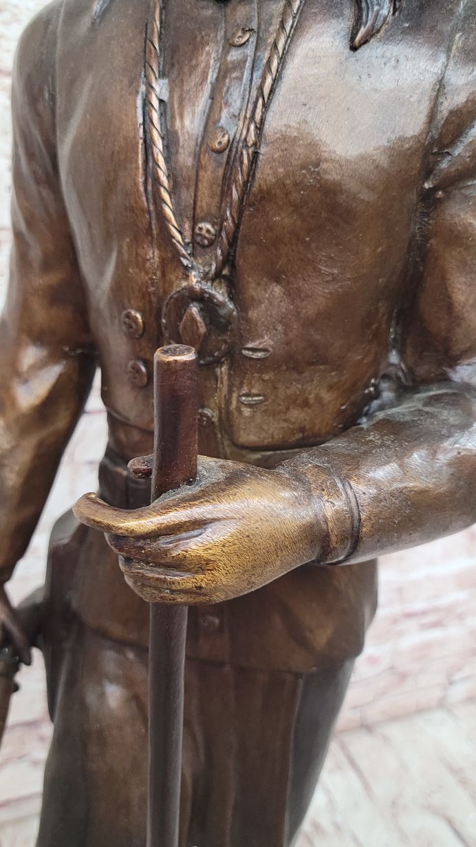 Apache Chief Cochise Bronze Sculpture on Marble Base
