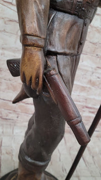Apache Chief Cochise Bronze Sculpture on Marble Base