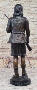 Geronimo With Rifle by C.M Russell Bronze Sculpture