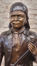 Geronimo With Rifle by C.M Russell Bronze Sculpture